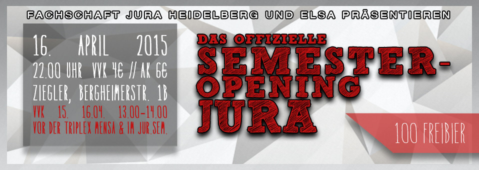 Semesteropening Jura